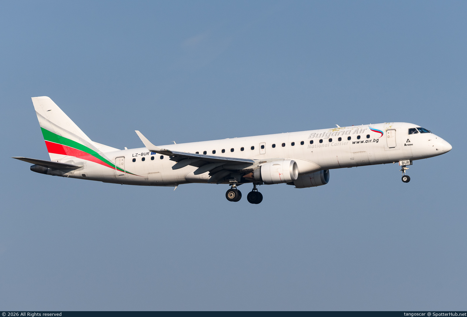 Photo of LZ-BUR - Embraer ERJ-190AR operated by Bulgaria Air