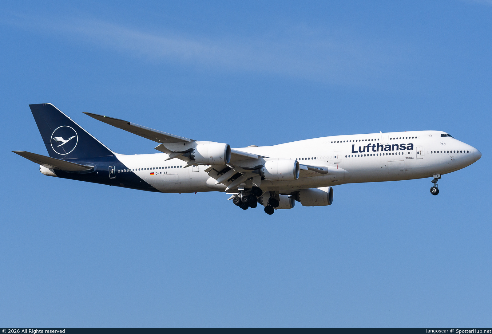 Photo of D-ABYA - Boeing 747-830 operated by Lufthansa