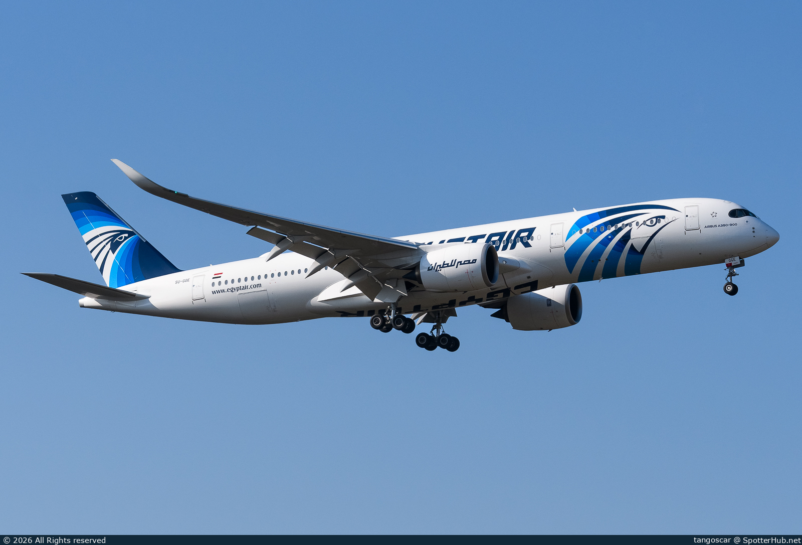 Photo of SU-GGE - Airbus A350-941 operated by Egyptair