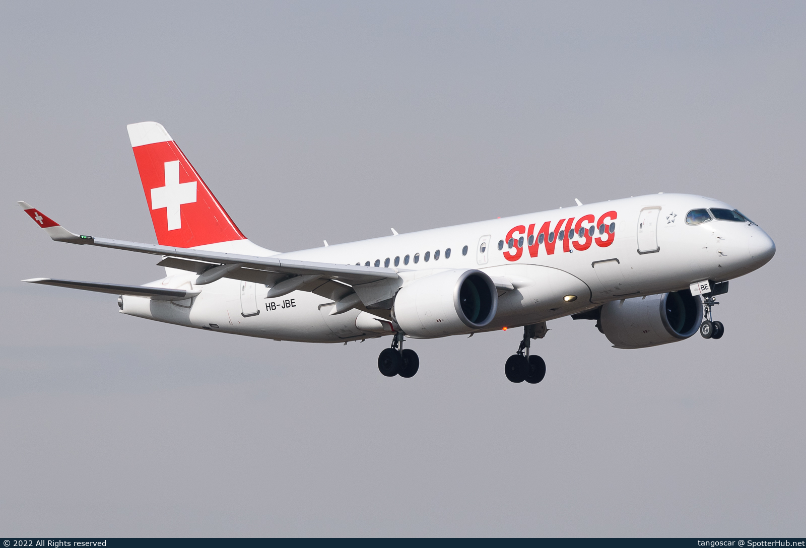 Photo of HB-JBE - Airbus A220-100 operated by Swiss International Air Lines