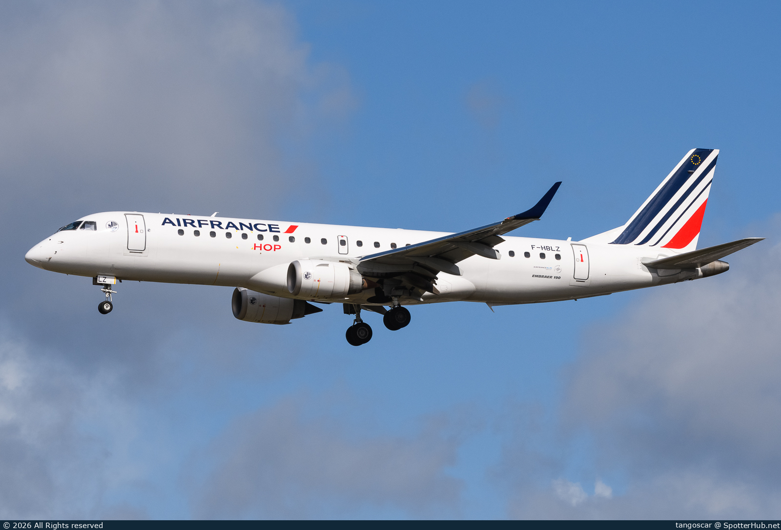 Photo of F-HBLZ - Embraer ERJ-190STD operated by Air France HOP