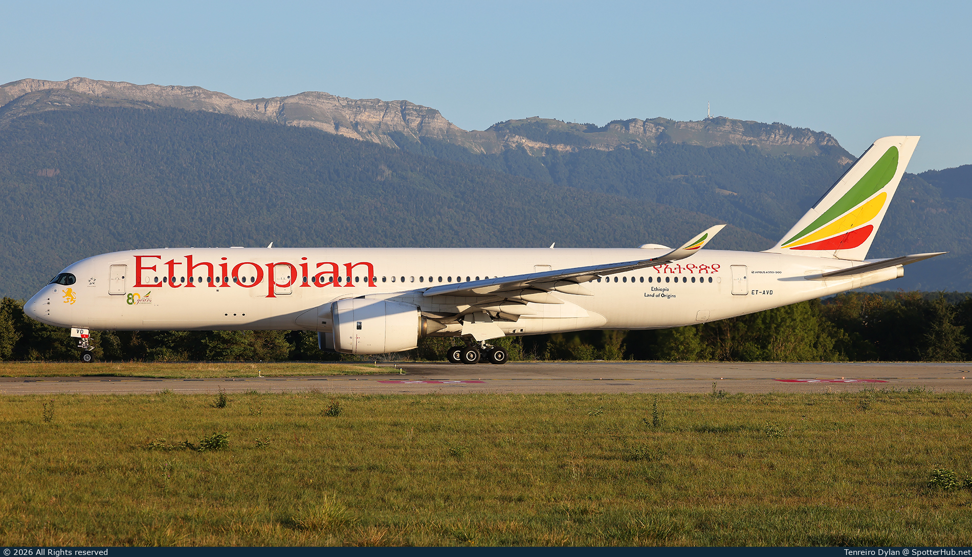 Photo of ET-AVD - Airbus A350-941 operated by Ethiopian Airlines