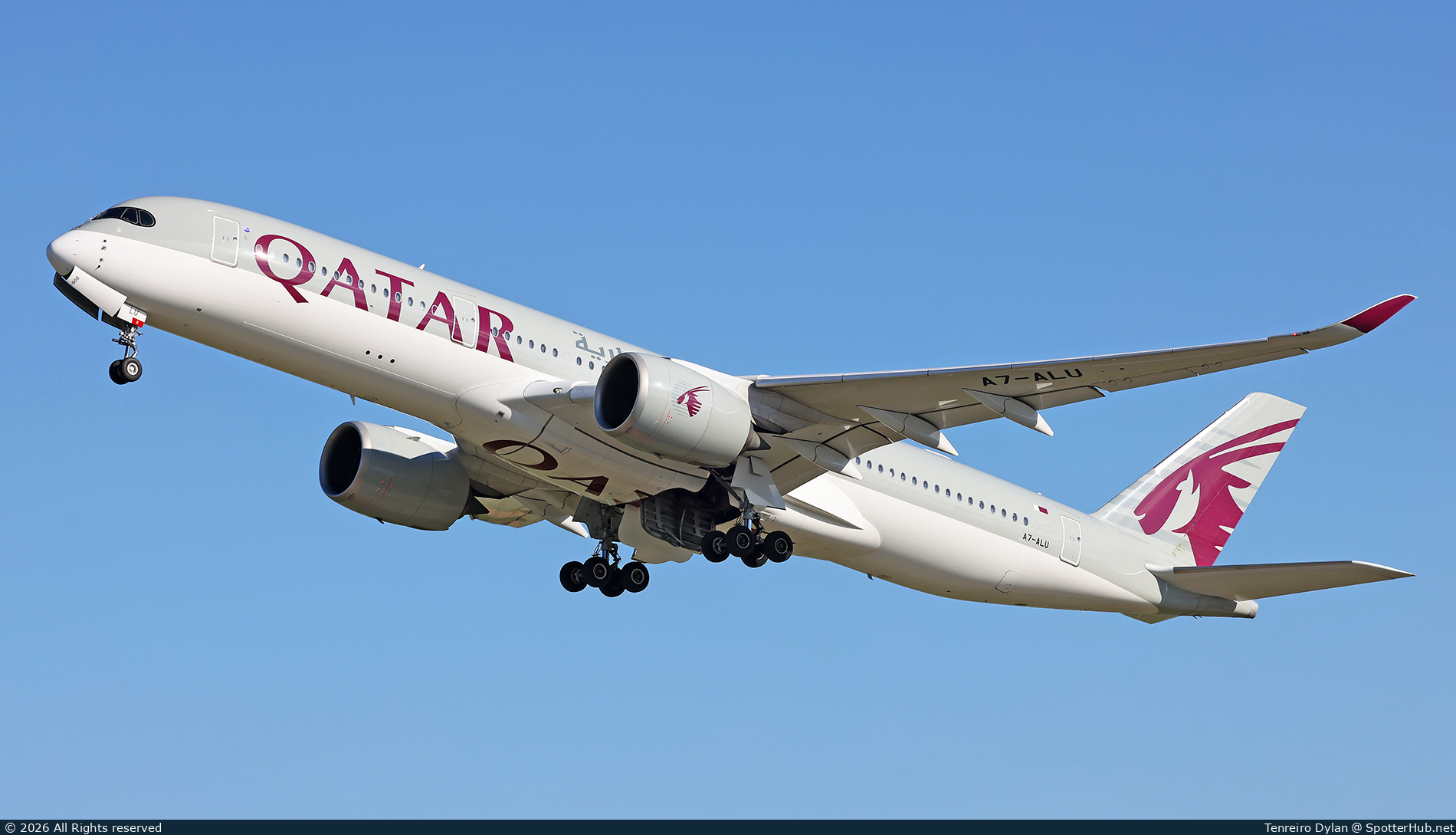 Photo of A7-ALU - Airbus A350-941 operated by Qatar Airways