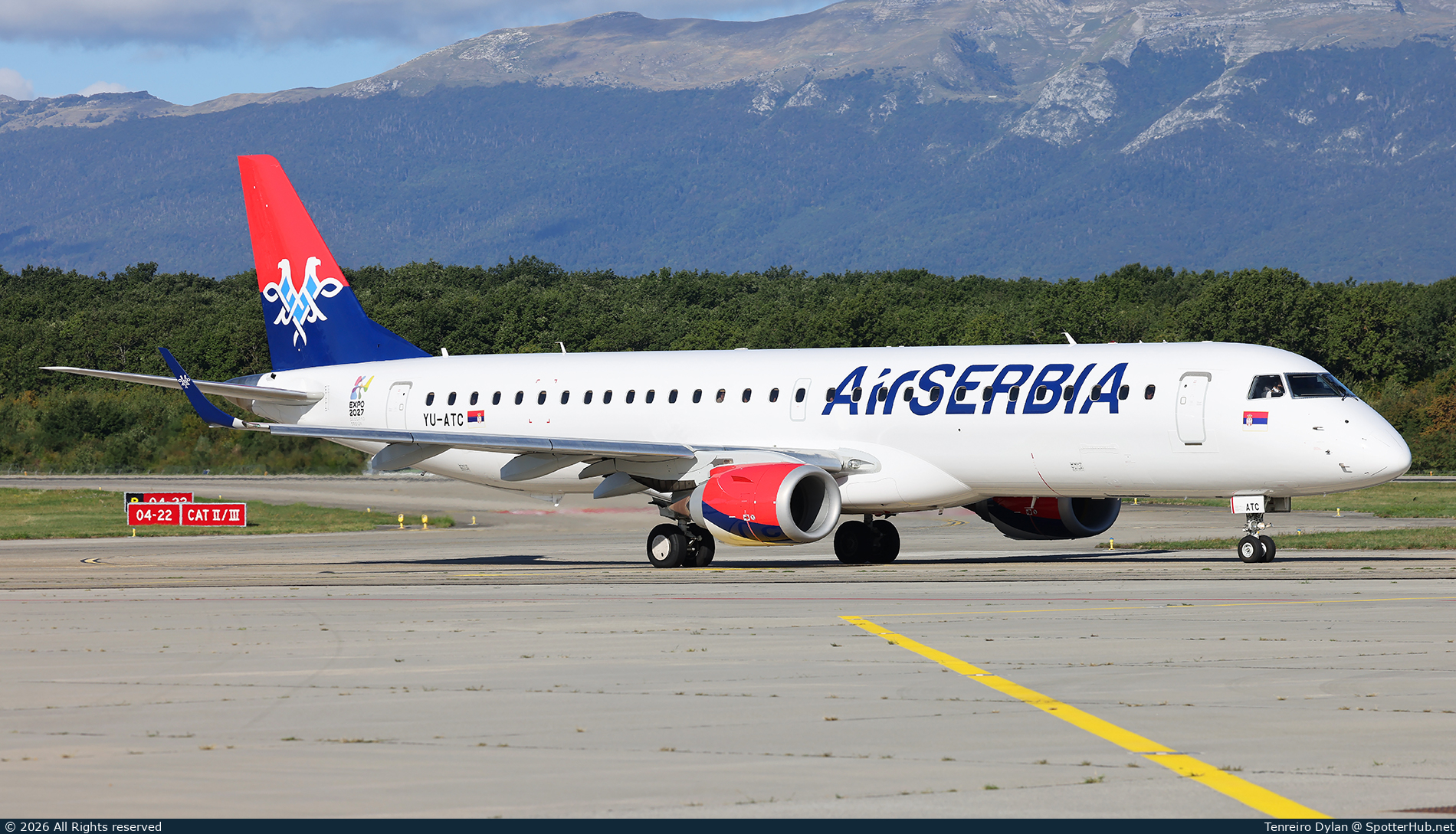 Photo of YU-ATC - Embraer ERJ-195LR operated by Air Serbia