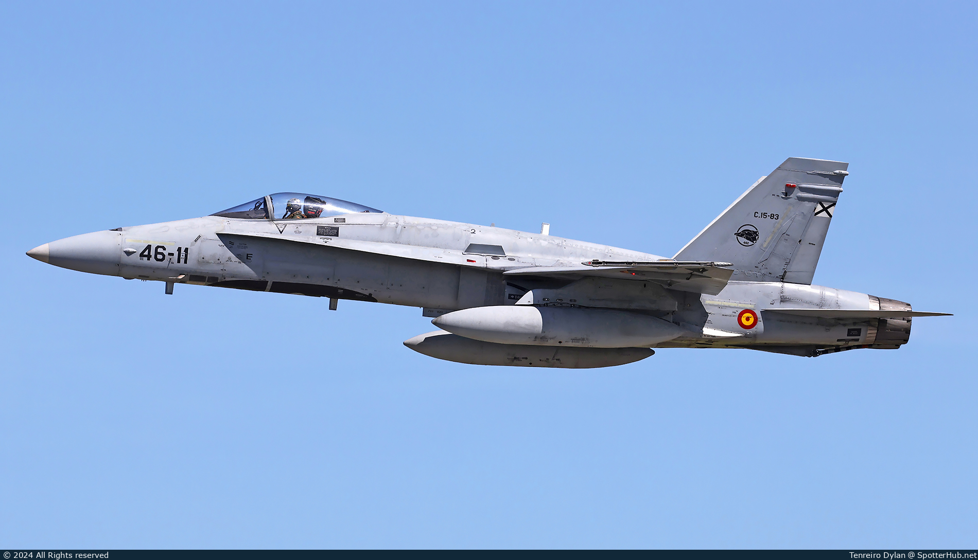 Photo of C.15-83 - McDonnell Douglas F/A-18A+ Hornet operated by Spanish Air Force