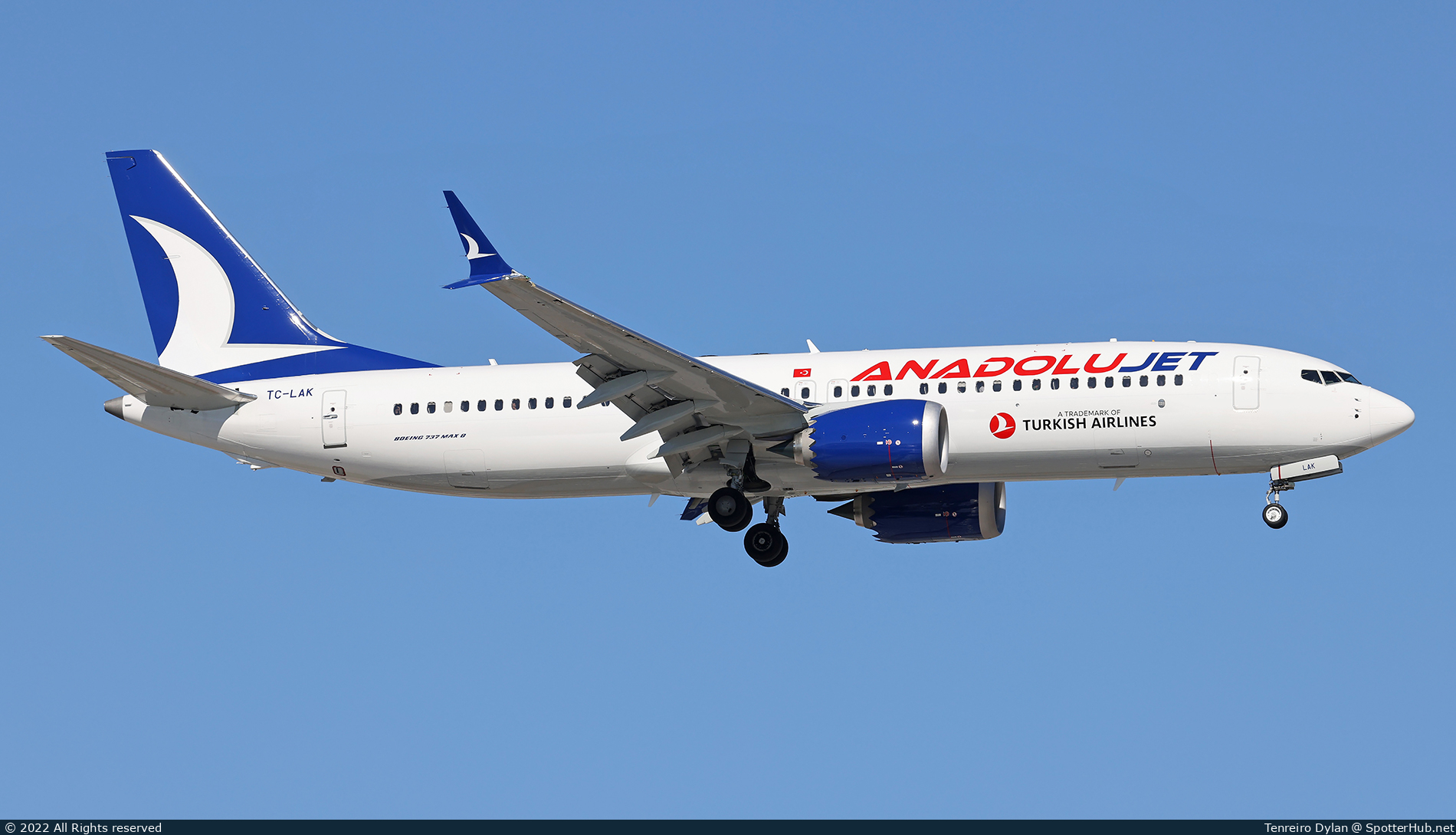 Photo of TC-LAK - Boeing 737 MAX 8 operated by AnadoluJet