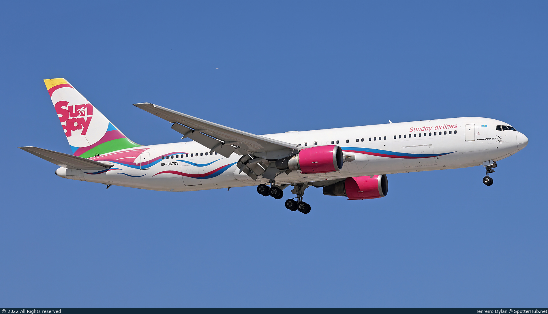 Photo of UP-B6703 - Boeing 767-332(ER) operated by Sunday Airlines