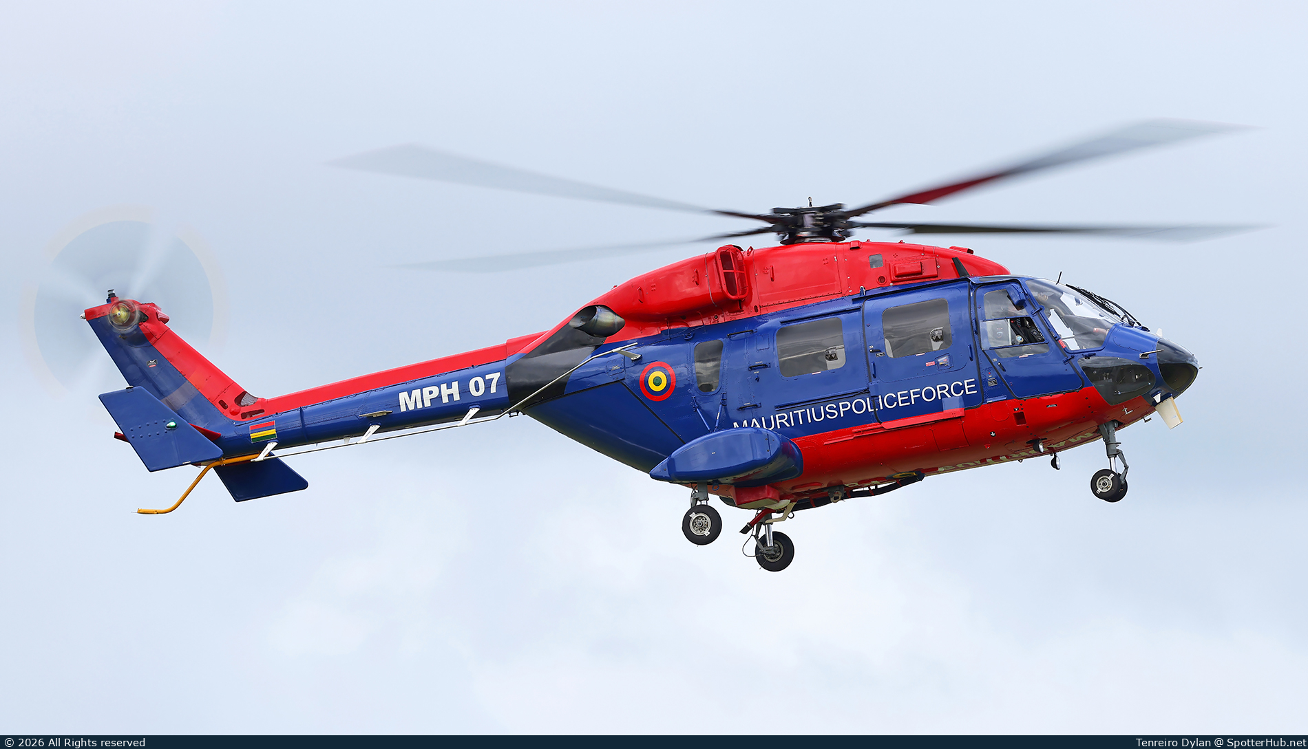 Photo of MPH-07 - HAL Dhruv operated by Mauritius Police Force