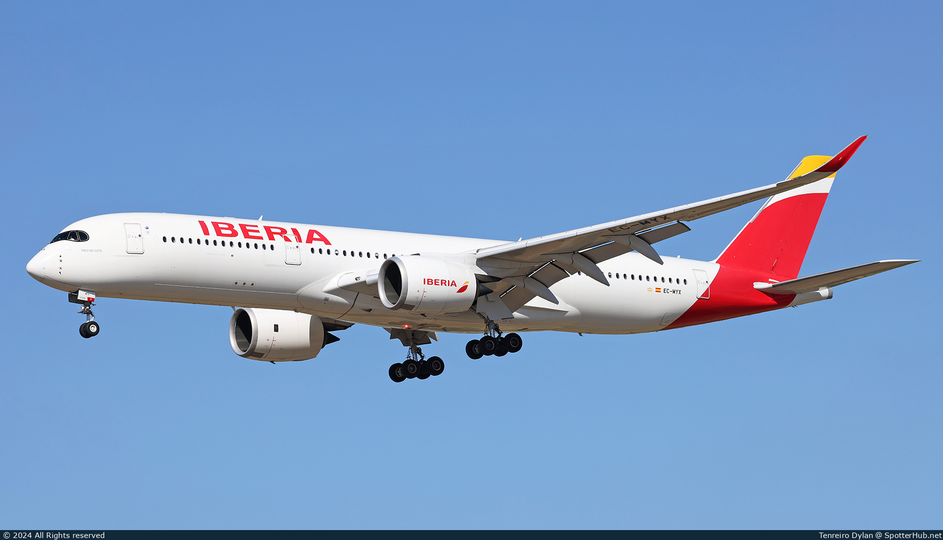 Photo of EC-MYX - Airbus A350-941 operated by Iberia