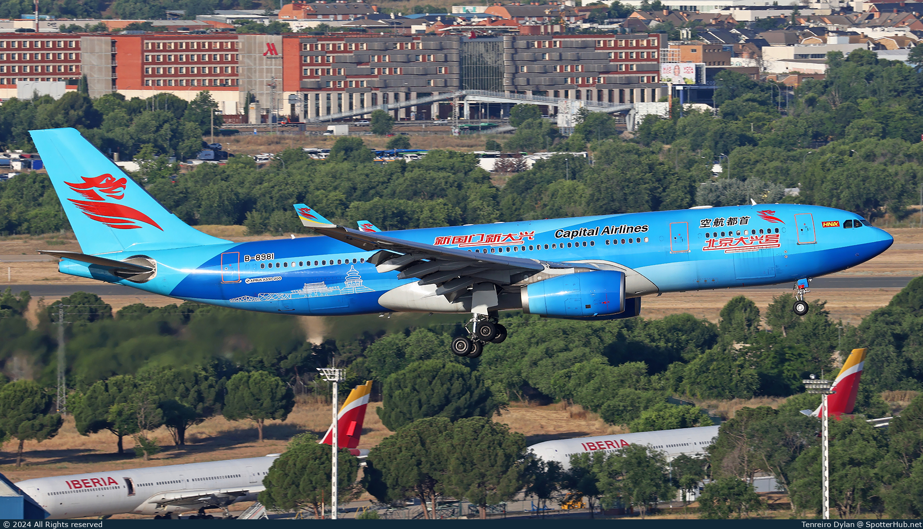 Photo of B-8981 - Airbus A330-243 operated by Capital Airlines