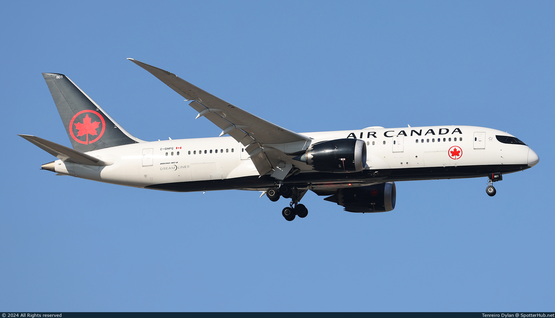 Photo of C-GHPQ - Boeing 787-8 Dreamliner operated by Air Canada