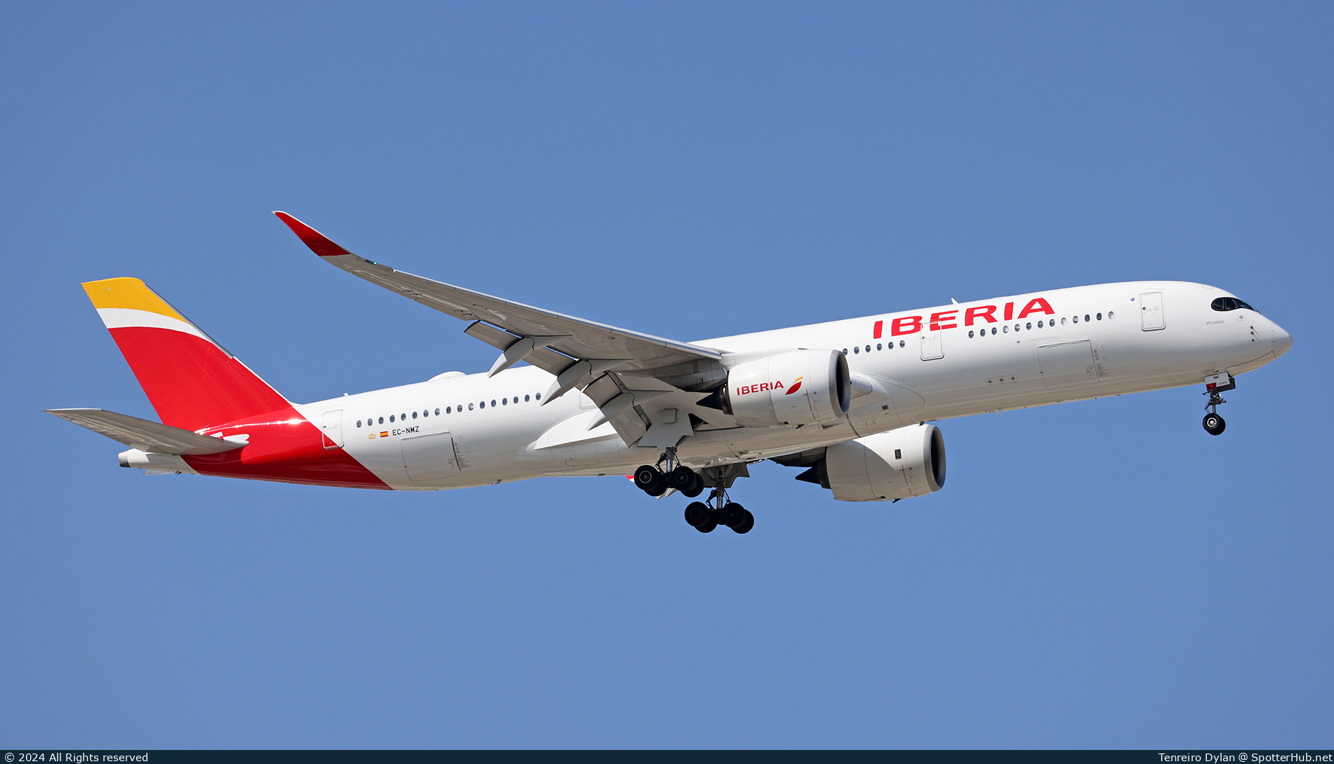 Photo of EC-NMZ - Airbus A350-941 operated by Iberia
