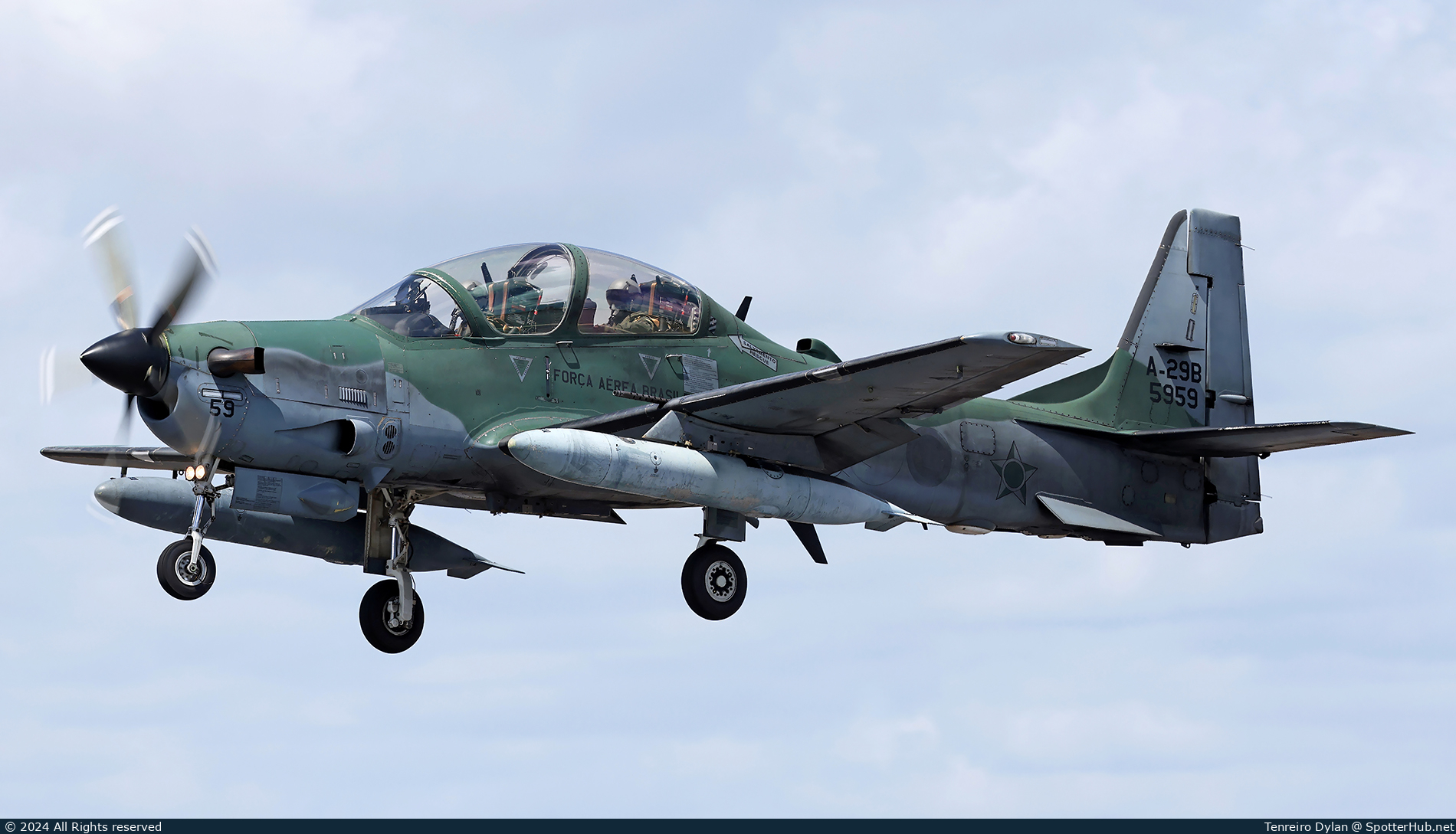 Photo of FAB5959 - Embraer A-29B Super Tucano operated by Brazilian Air Force