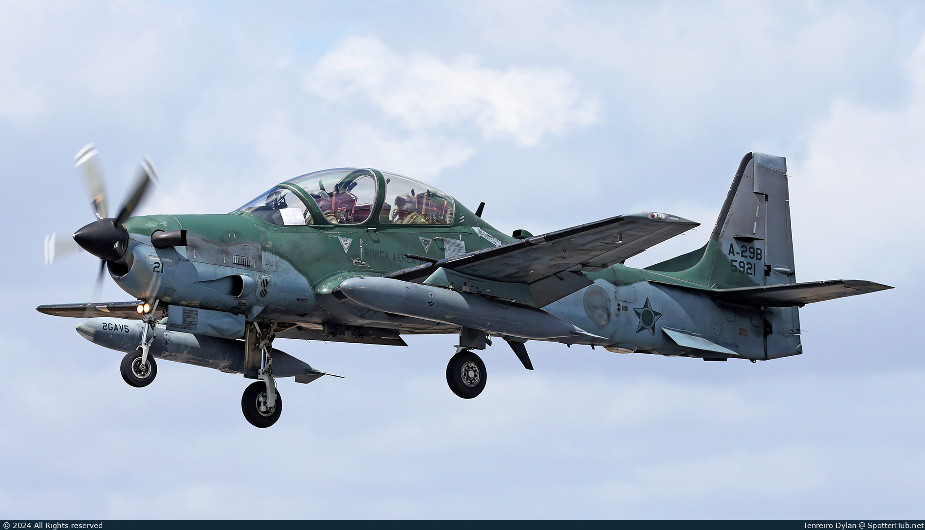 Photo of FAB5921 - Embraer A-29B Super Tucano operated by Brazilian Air Force