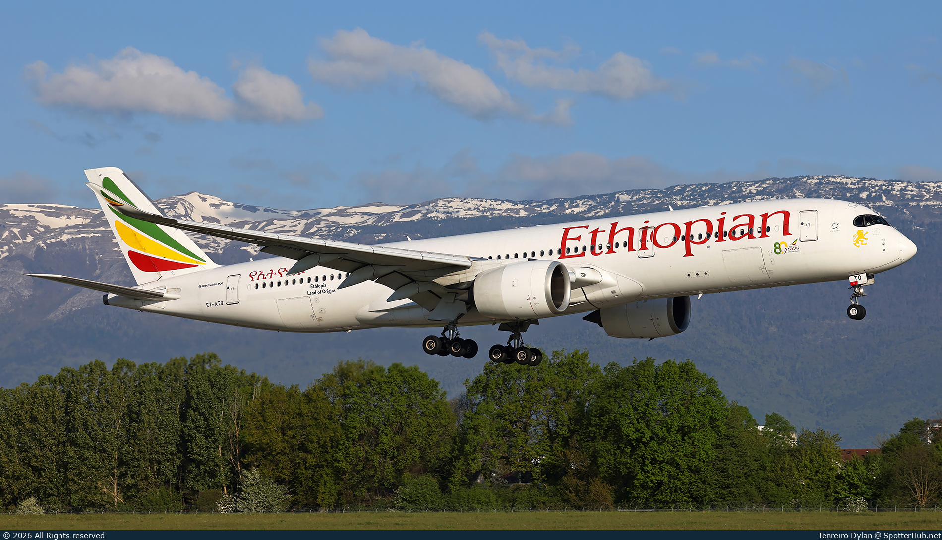 Photo of ET-ATQ - Airbus A350-941 operated by Ethiopian Airlines
