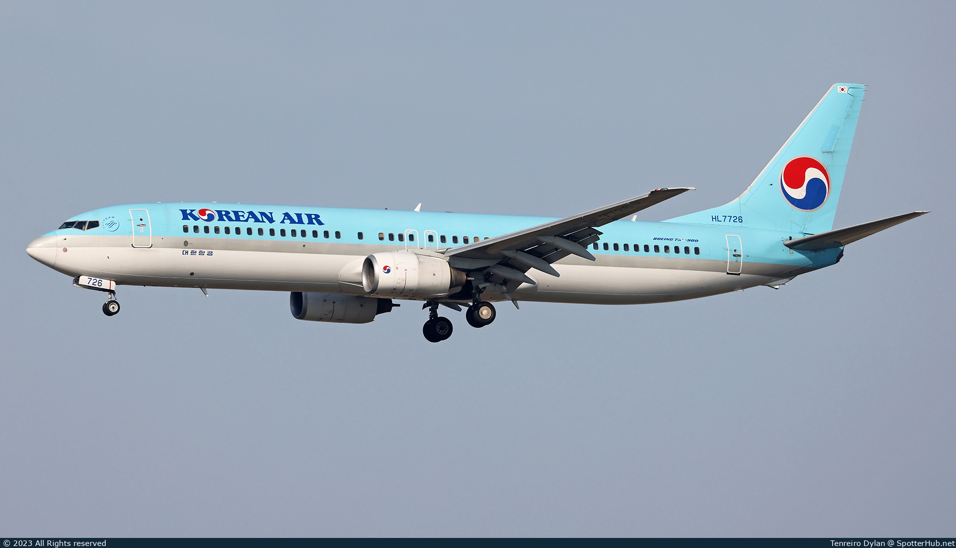 Photo of HL7726 - Boeing 737-9B5 operated by Korean Air