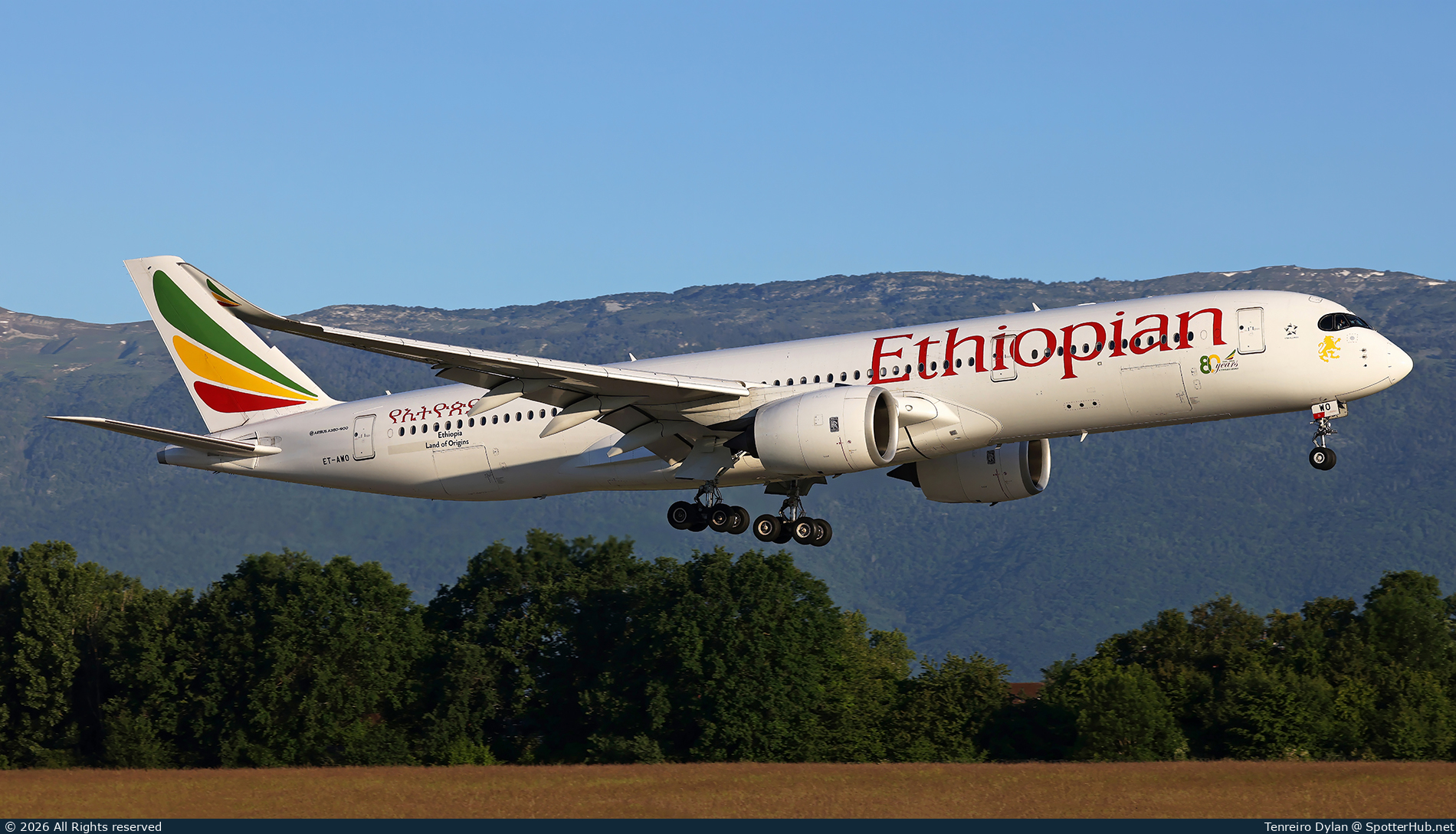 Photo of ET-AWO - Airbus A350-941 operated by Ethiopian Airlines