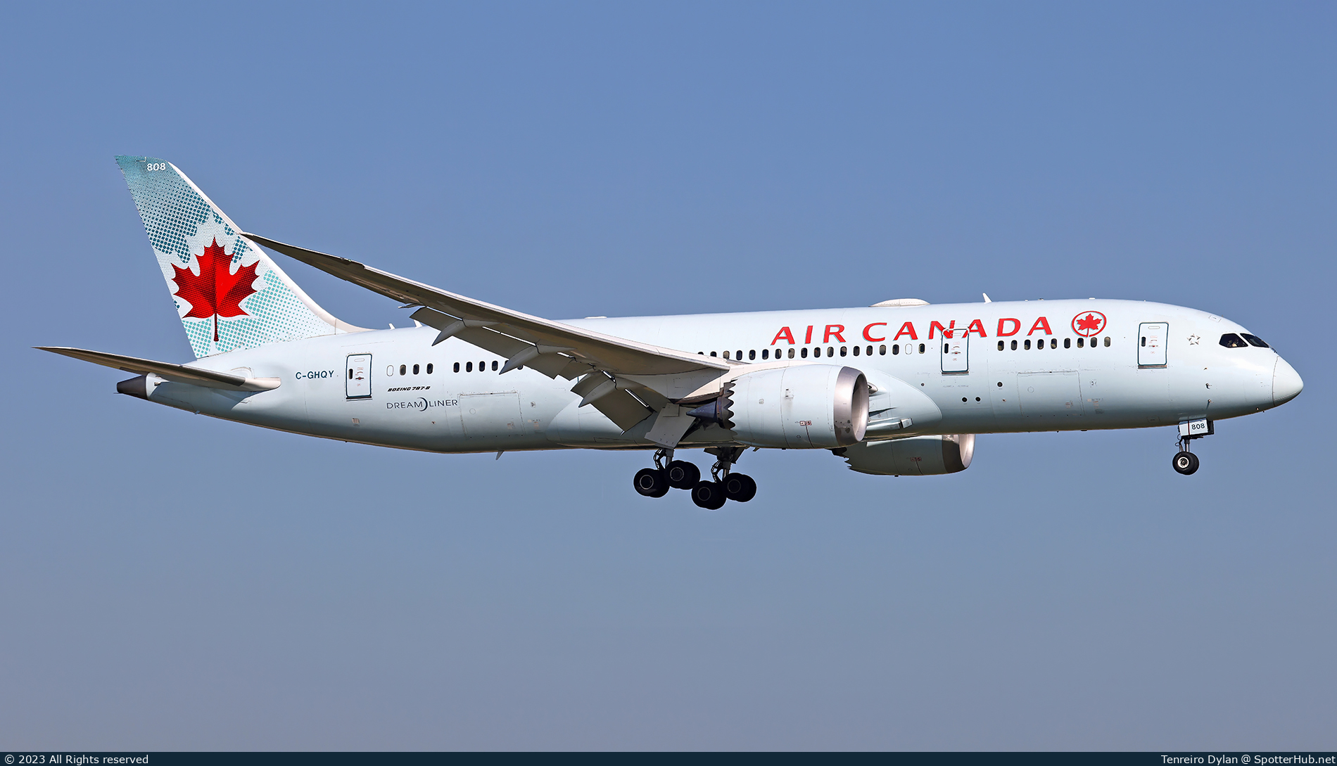 Photo of C-GHQY - Boeing 787-8 Dreamliner operated by Air Canada
