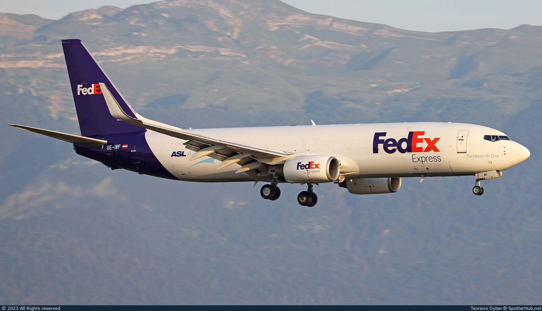 Photo of OE-IWF - Boeing 737-8AS(BCF) operated by FedEx (opb ASL Airlines Belgium)