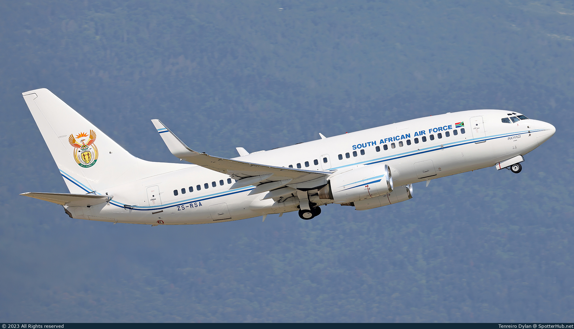 Photo of ZS-RSA - Boeing 737-7ED(BBJ) operated by South African Air Force