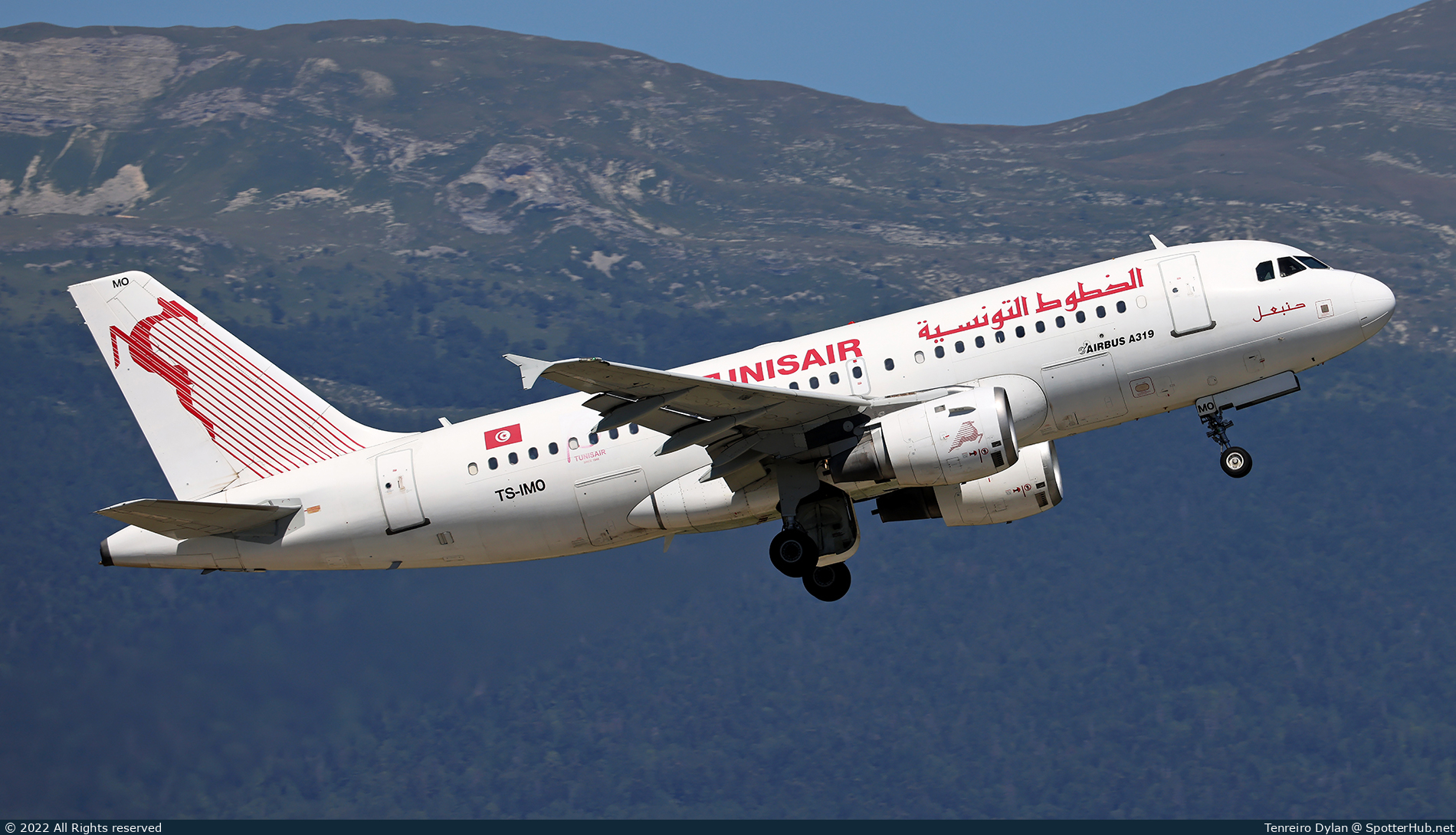 Photo of TS-IMO - Airbus A319-114 operated by Tunisair