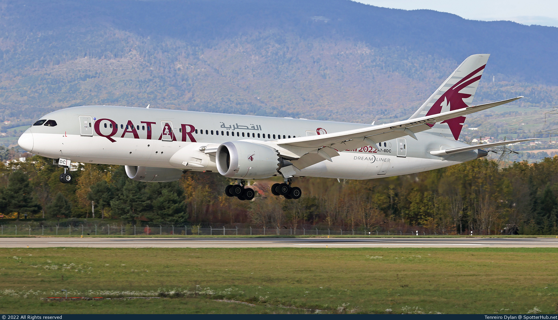 Photo of A7-BDC - Boeing 787-8 Dreamliner operated by Qatar Airways