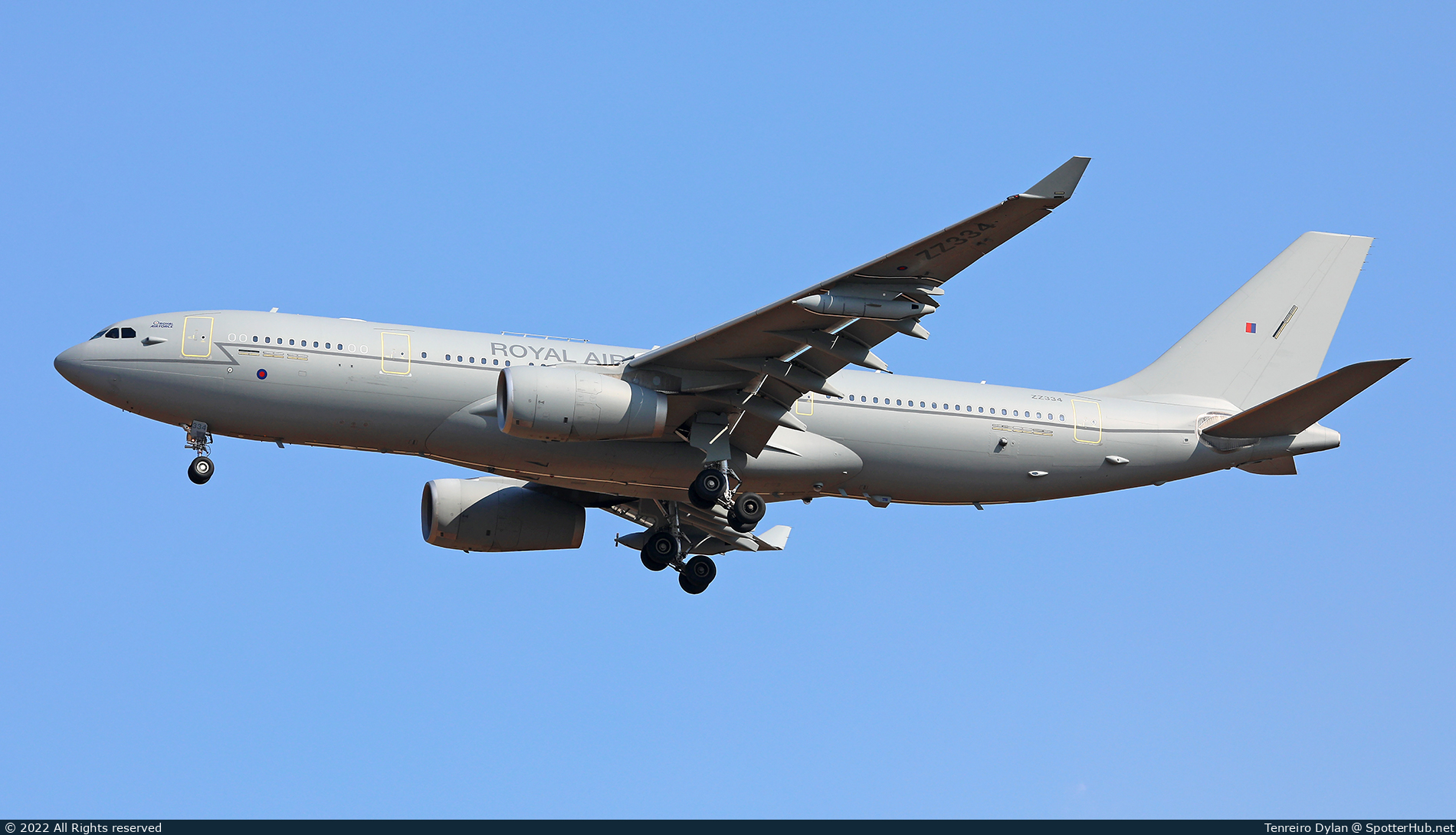 Photo of ZZ334 - Airbus A330-243(MRTT) Voyager KC.Mk 3 operated by Royal Air Force