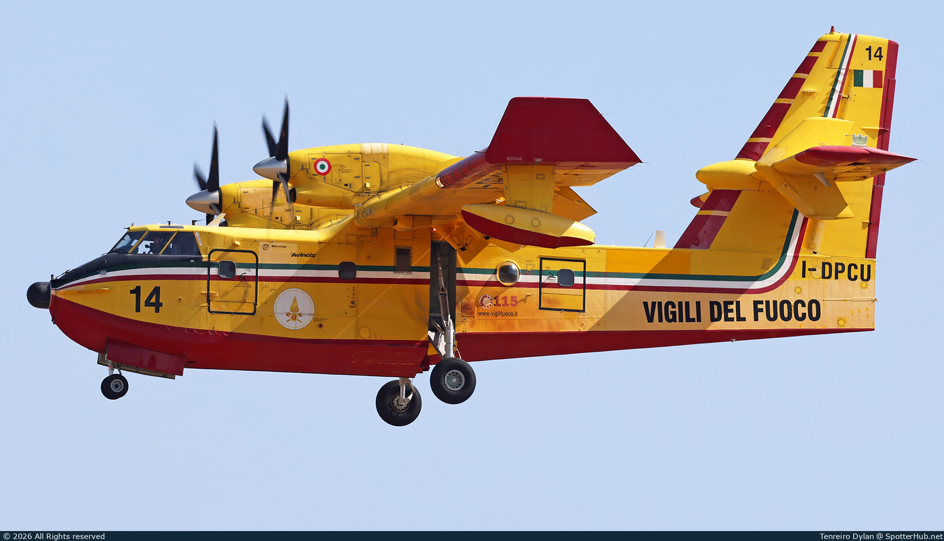 Photo of I-DPCU - Canadair CL-415 Super Scooper operated by Italian Federal Ministry of the Interior - Vigili del Fuoco