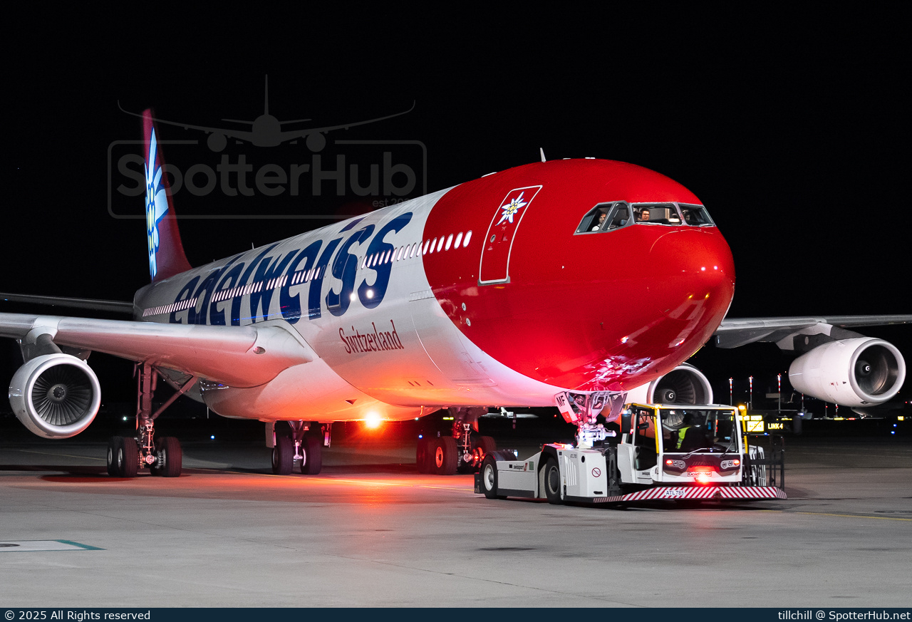 Photo of HB-JMF - Airbus A340-313 operated by Edelweiss Air