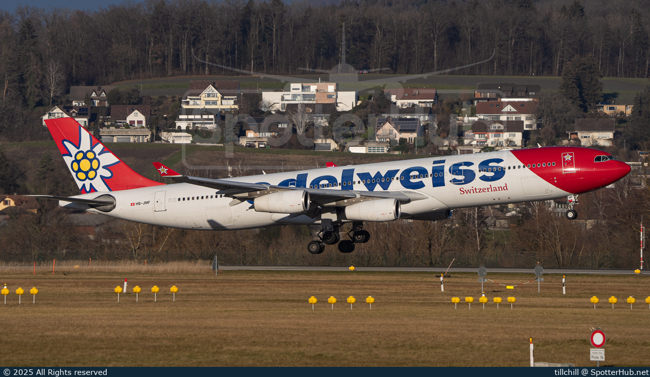 Photo of HB-JMF - Airbus A340-313 operated by Edelweiss Air