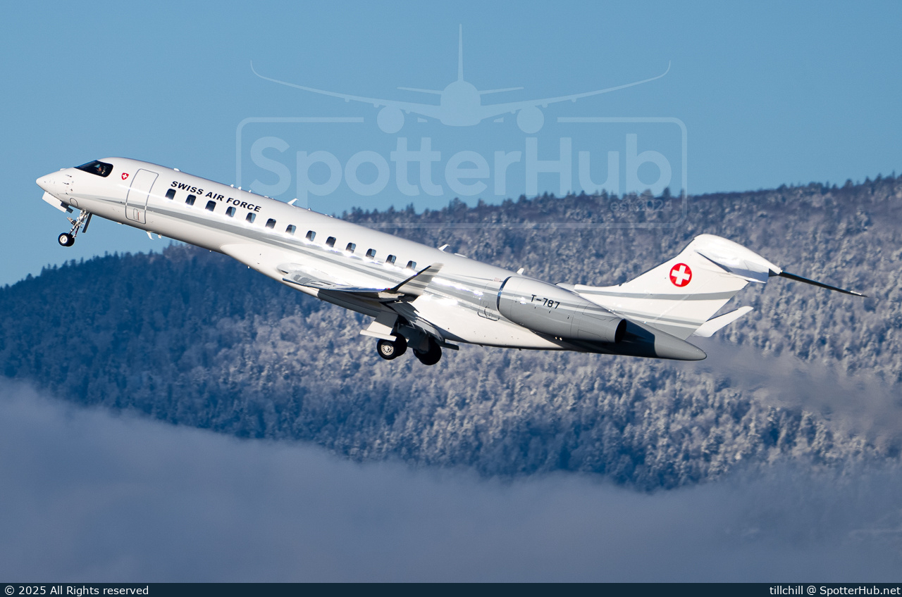 Photo of T-787 - Bombardier Global 7500 operated by Swiss Air Force