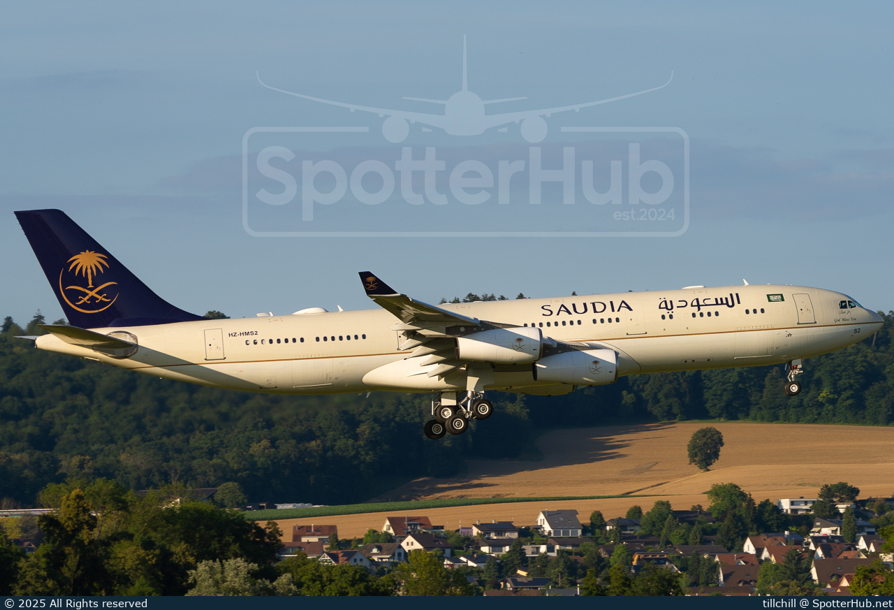 Photo of HZ-HMS2 - Airbus A340-213 operated by Saudi Royal Flight