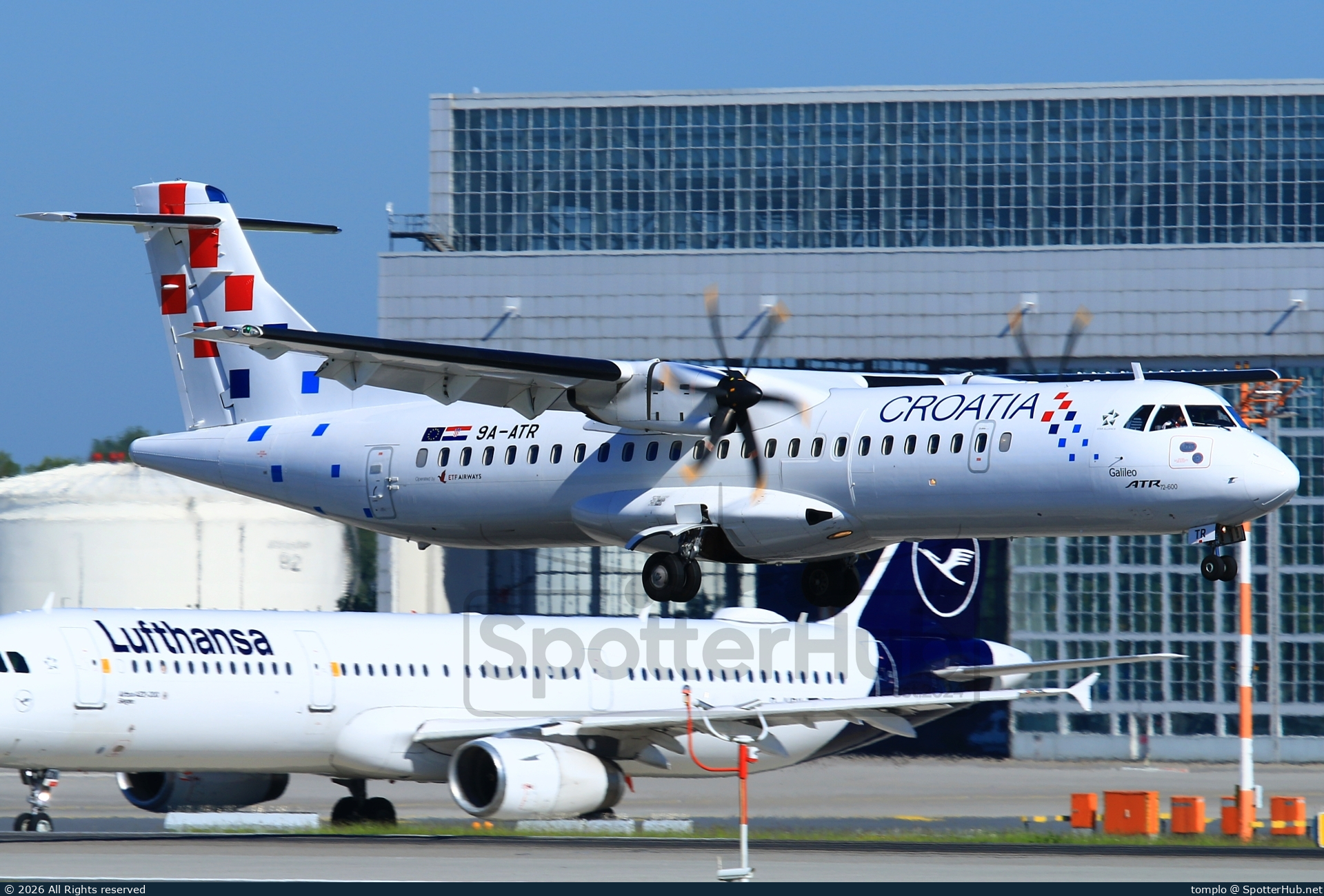 Photo of 9A-ATR - ATR 72-600 operated by Croatia Airlines (opb ETF Airways)