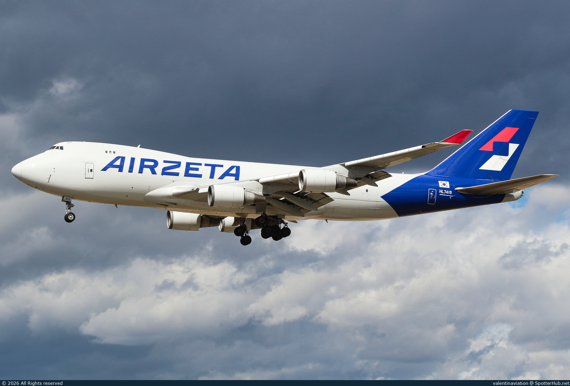 Photo of HL7419 - Boeing 747-48EF operated by AirZeta