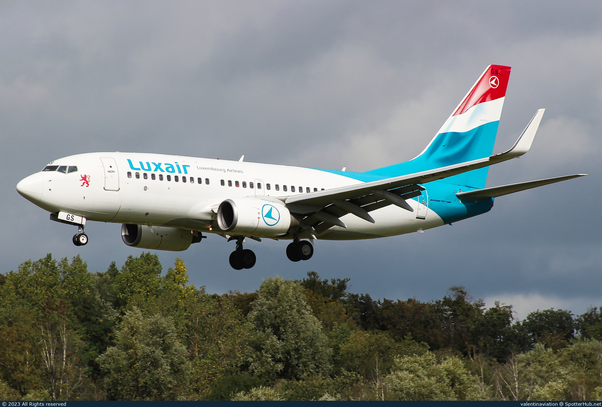 Photo of LX-LGS - Boeing 737-7C9 operated by Luxair