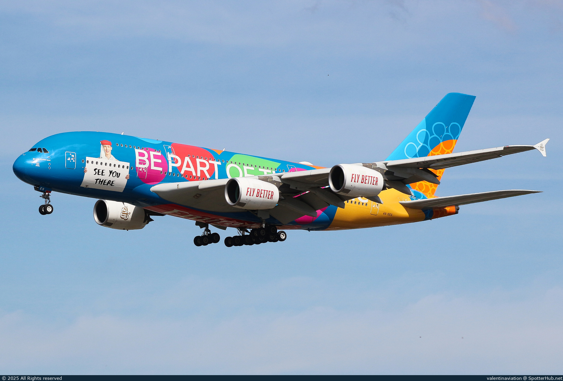 Photo of A6-EES - Airbus A380-861 operated by Emirates