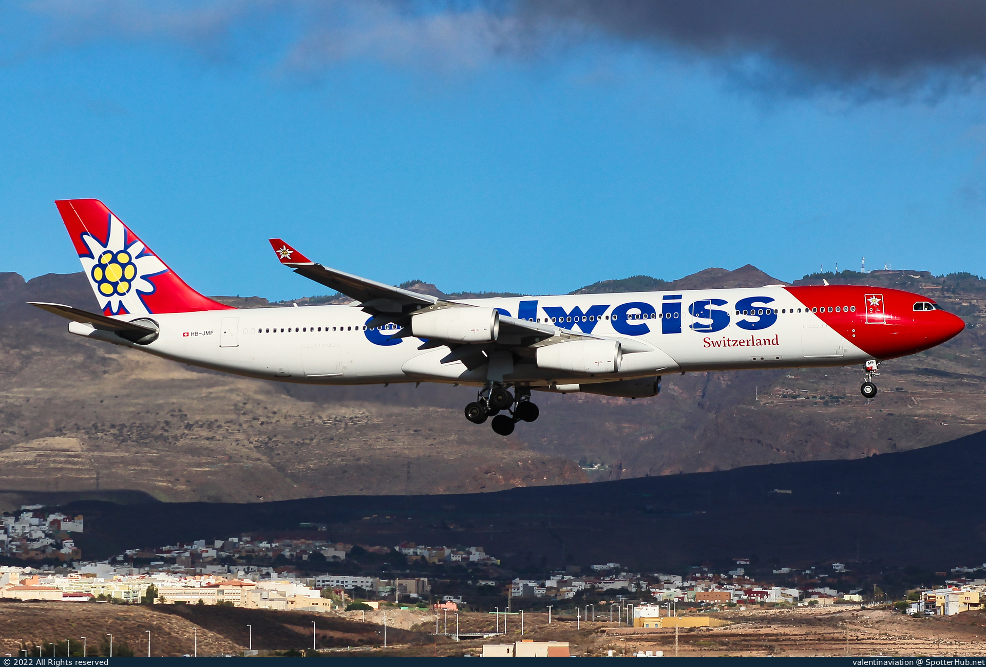 Photo of HB-JMF - Airbus A340-313 operated by Edelweiss Air