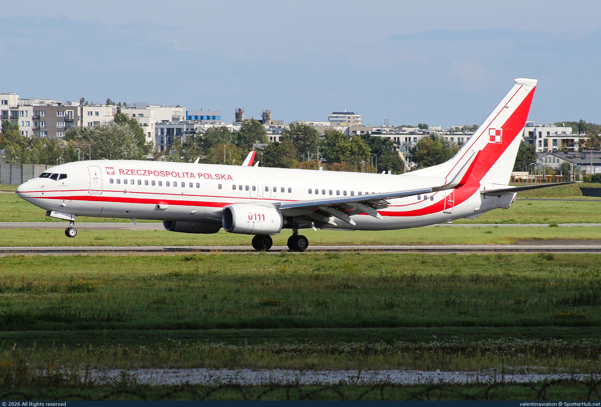 Photo of 0111 - Boeing 737-8TV(BBJ2) operated by Government of Poland