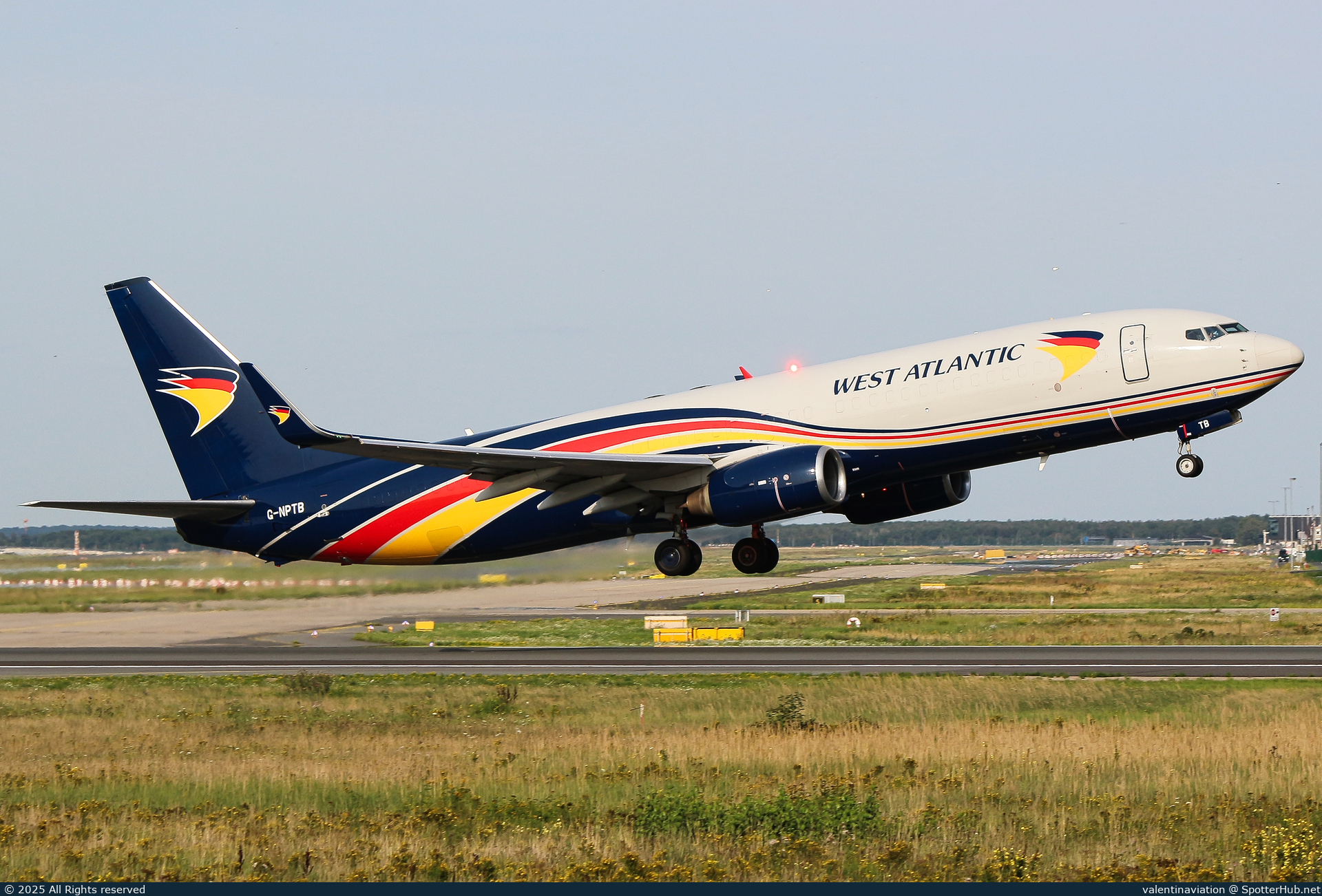 Photo of G-NPTB - Boeing 737-83N(BCF) operated by West Atlantic Airlines