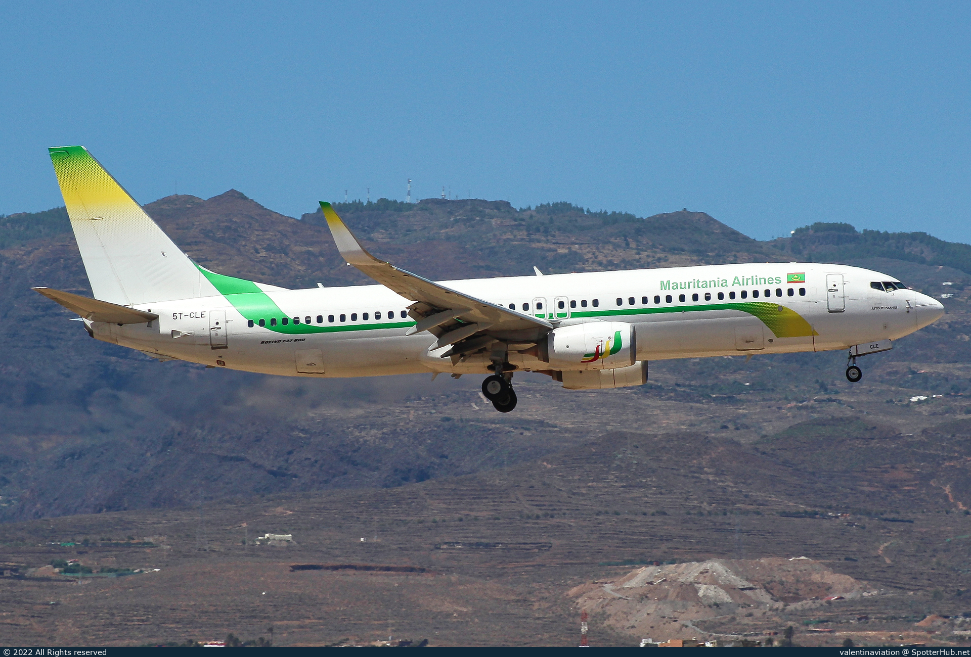 Photo of 5T-CLE - Boeing 737-88V operated by Mauritania Airlines