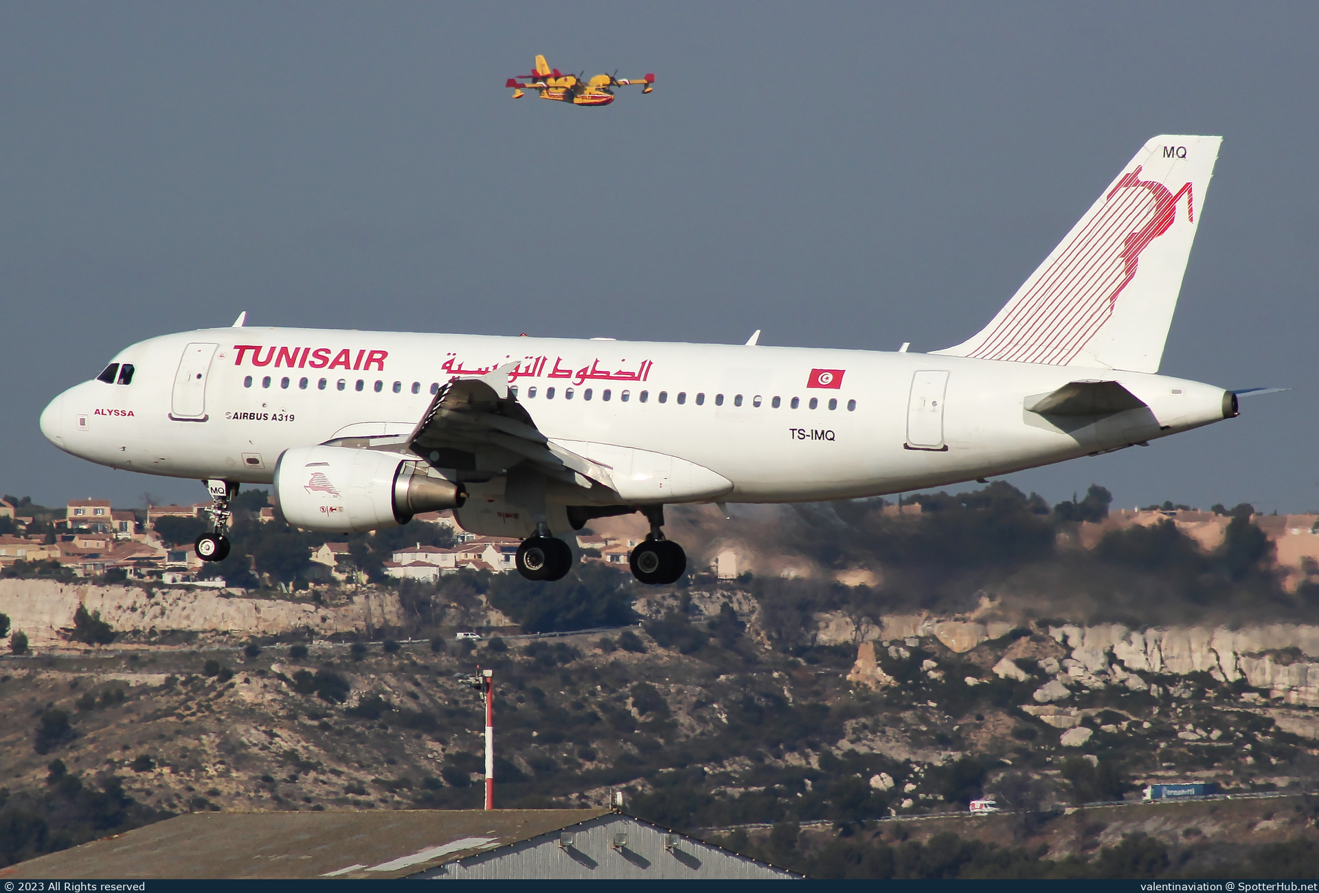 Photo of TS-IMQ - Airbus A319-112 operated by Tunisair
