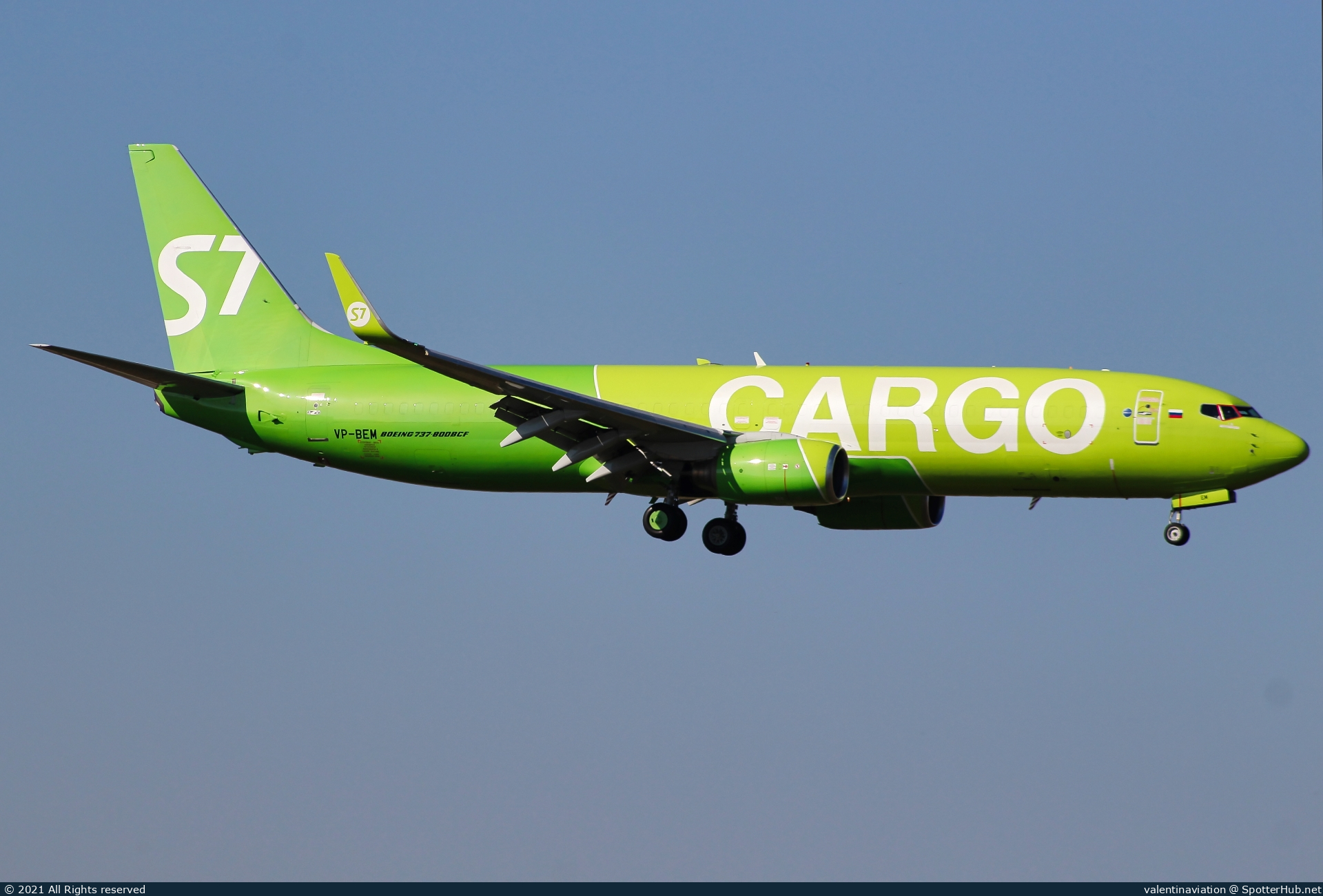 Photo of VP-BEM - Boeing 737-8AS(BCF) operated by S7 Airlines Cargo