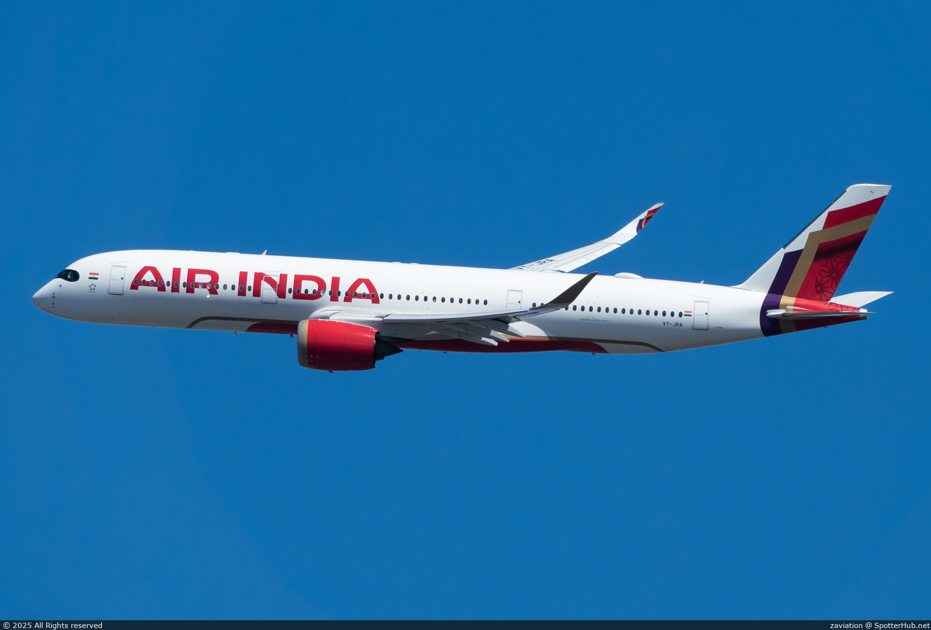 Photo of VT-JRA - Airbus A350-941 operated by Air India