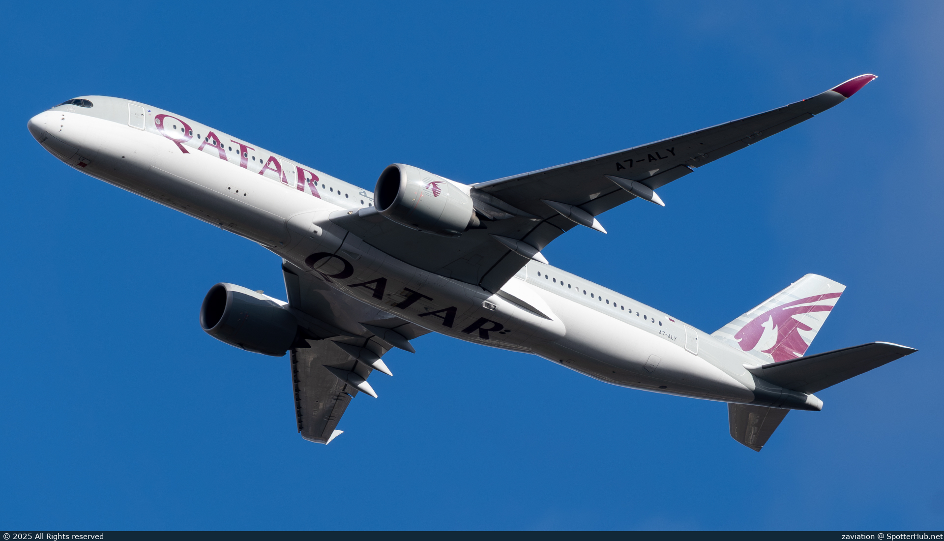 Photo of A7-ALY - Airbus A350-941 operated by Qatar Airways
