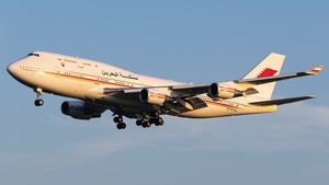Photo of A9C-HAK - Boeing 747-4F6 operated by Bahrain Royal Flight