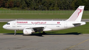 Photo of TS-IMQ - Airbus A319-112 operated by Tunisair