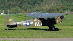 Photo of HB-OSM - Piper L-4H Grasshopper operated by FMPA Fondation pour le Maintien, du Patrimoine Aéronautique