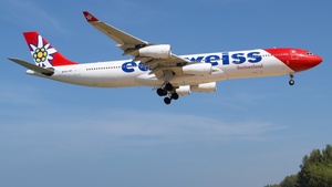 Photo of HB-JMD - Airbus A340-313 operated by Edelweiss Air