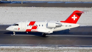 Photo of HB-JWA - Bombardier Challenger 650 operated by Rega Swiss Air-Rescue