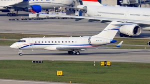 Photo of M-BLUE - Bombardier Global 6500 operated by Telvor Aviation